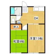 グリーンヒルハイツB棟の間取り画像