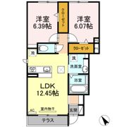 クレストヒルズD棟の間取り画像