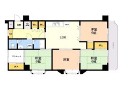 ライオンズマンション赤坂の間取り画像
