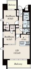 S-RESIDENCE茶屋ヶ坂Eastの間取り画像