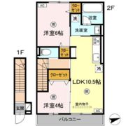 ラクードシャDの間取り画像