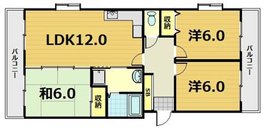 ソルクレスト瀬田の間取り画像