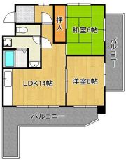 神岳第一ハイツの間取り画像