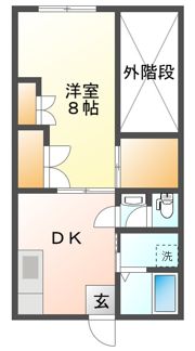 フラワーハイツ打馬の間取り画像