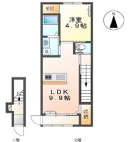 ブリーズ鹿又の間取り画像