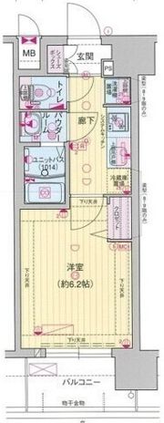 プレサンス難波デヴァンテの間取り画像