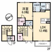 クオーレ大町東 A棟の間取り画像