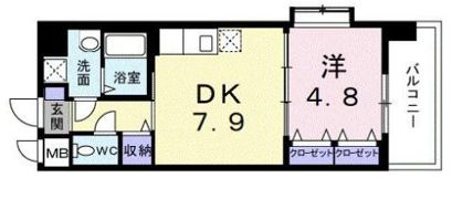 アベニール国立の間取り画像
