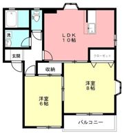 メゾン・ゾ・シェル Bの間取り画像