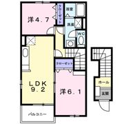 ラフレシール・友Aの間取り画像