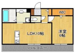 モンステラ朽網駅前の間取り画像