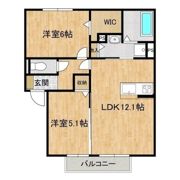 グレース青柳A・B棟の間取り画像