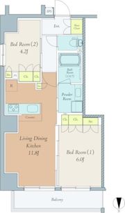 クレストコート西巣鴨の間取り画像