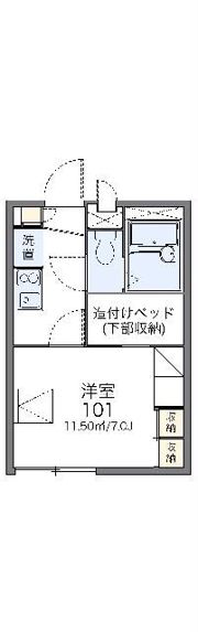 レオパレスシンアイの間取り画像
