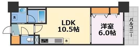 グランセジュール大国町の間取り画像