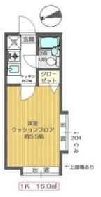 フラワーハイツ葛西Aの間取り画像