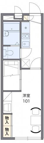 レオパレス水一の間取り画像