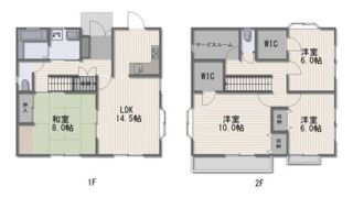 津高戸建の間取り画像