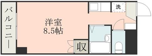 ルフェール熊本通町の間取り画像