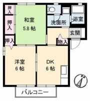 ビレッジ城北 B棟の間取り画像