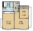 ハイツルミネの間取り画像