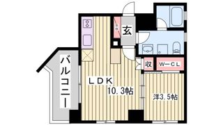 L。TOAST KOBEの間取り画像