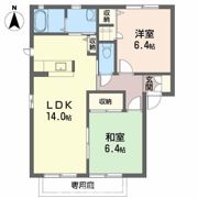 ハーティハイツⅢ A棟の間取り画像