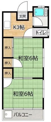 ダイヤコーポ曽谷の間取り画像