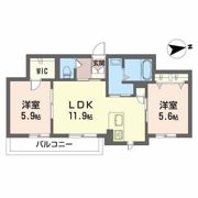 グランドベレオ田宮の間取り画像