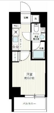 スパシエ ロッサ 池袋の間取り画像