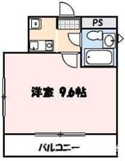 コーポリバーサイドの間取り画像