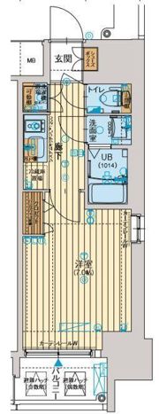 ファーストステージ江戸堀パークサイドの間取り画像