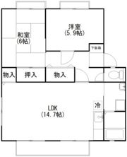 サンライフ坂本 Bの間取り画像