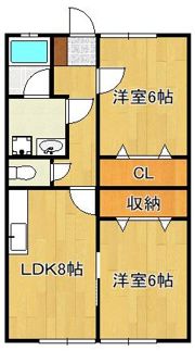 守恒アパートの間取り画像