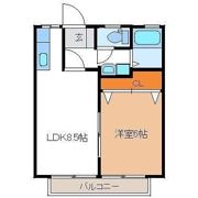 パナハイツ中倉の間取り画像