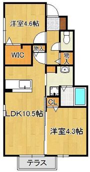 クレール本城IIの間取り画像