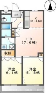 メゾン・ビューエクセルの間取り画像