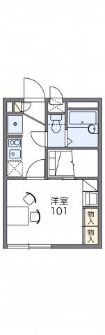 レオパレスしなのⅡの間取り画像