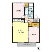 ウィルモア西梶尾 A棟の間取り画像
