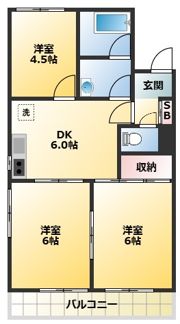 クレイドル新和の間取り画像