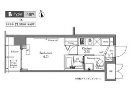 プラウドフラット隅田リバーサイドの間取り画像