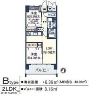 ルチューレ西梅田の間取り画像