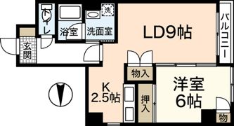 ベルソーレ松本の間取り画像