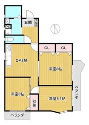 MK上大岡ハイツの間取り画像