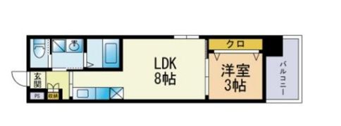 モダンパラッツォ唐人町の間取り画像