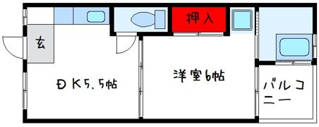 ビレッジハウス伏屋5号棟の間取り画像