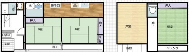永田東戸建の間取り画像