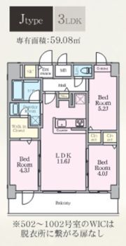LUXENA+PAWS南行徳の間取り画像