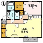 アリオス Bの間取り画像