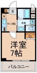 荒畑ハイツの間取り画像